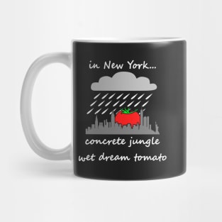 concrete jungle wet dream tomato, dark Mug